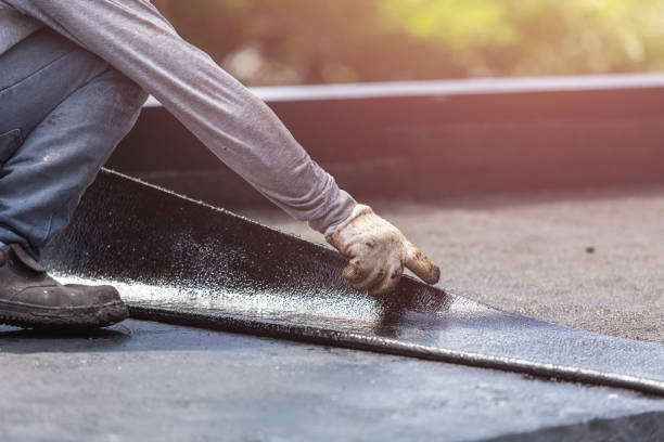 Professional Emergency Waterproofing technician working in Colon, MI